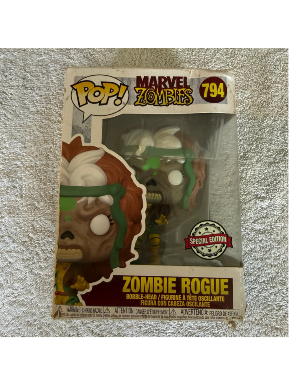 Funko Pop! Marvel Zombies Zombie Rogue #794 Special Edition Damaged Box